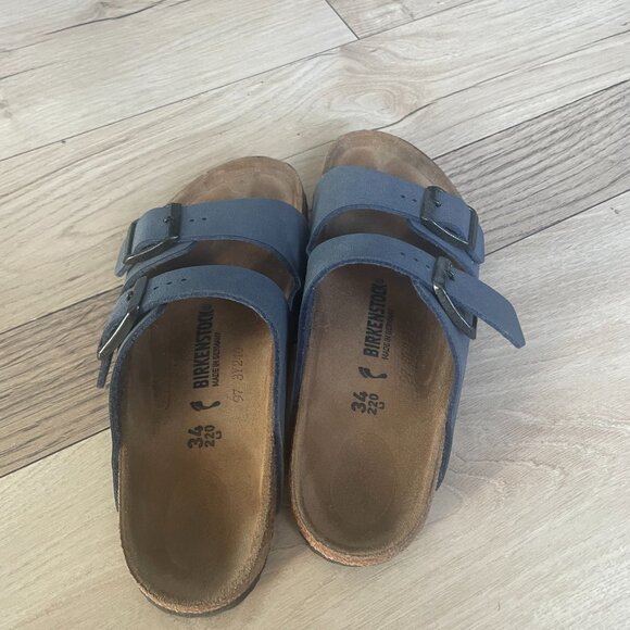 Navy Arizona Kids Birkenstocks - Size: EU 34 / US 3-3.5 - Picture 4 of 5